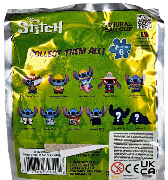 Disney Stitch Bagclip-Blind Bag