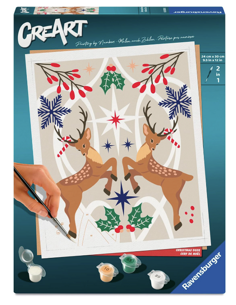 CreArt: Christmas Deer 10x12