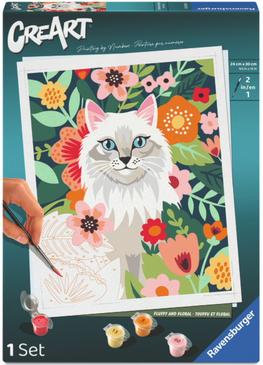 CreArt: Fluffy and Floral 10x12
