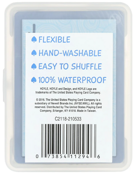 Hoyle Waterproof Clear Playing Cards