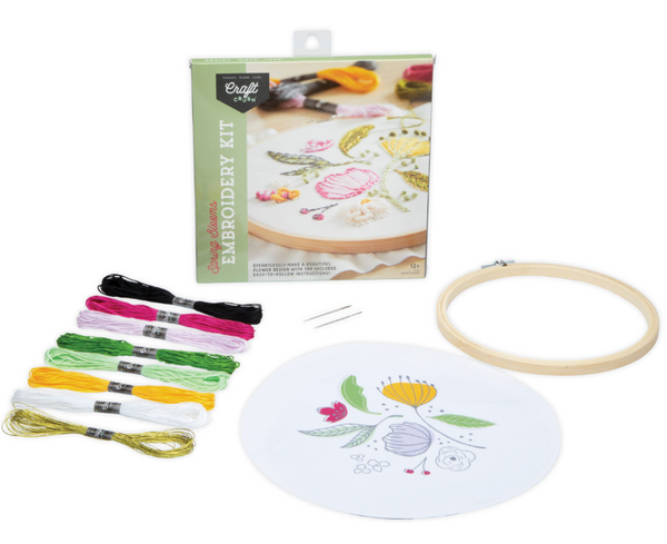 Spring Blooms Embroidery Kit