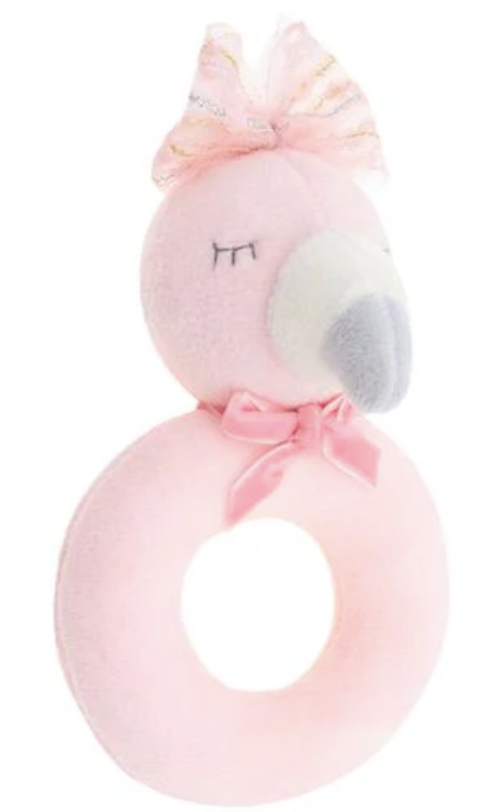 Ring Rattle Flamingo