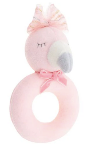 Ring Rattle Flamingo