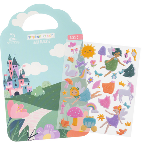 Reusable Puffy Sticker Books Princess