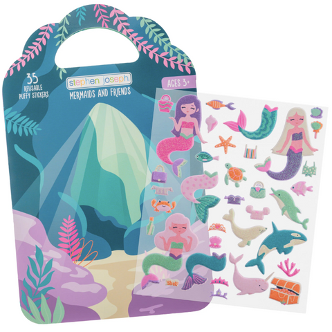 Reusable Puffy Sticker Books Mermaid