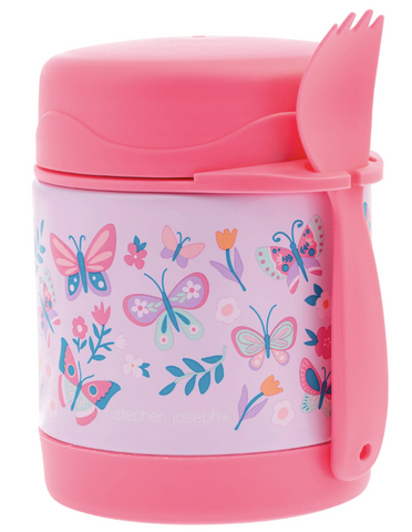 Insulated Food Jar Lilac Butterfly