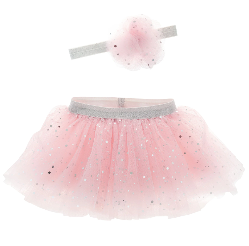 Tutu And Headband Rose Pink Lg