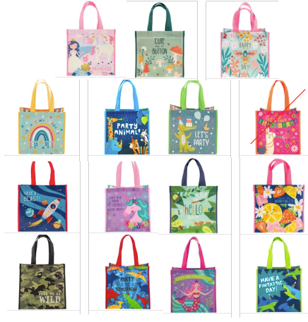 Recycled Gift Bags Medium Assorted