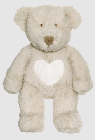 Teddy Cream Bear Grey-11" Med.
