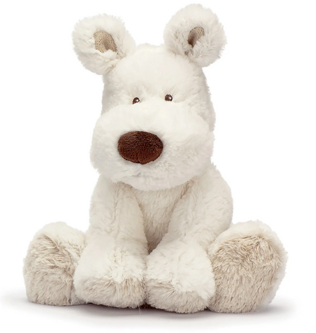 Teddy Cream Dog White-8" Med.