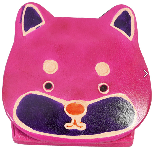 Bear Leather Coin Pouch