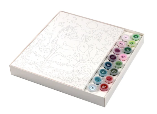 Paint by Numbers Moonlit Unicorn