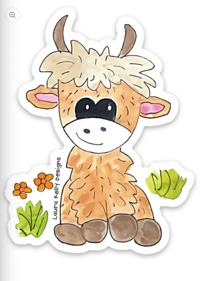 HighlandCow Sticker