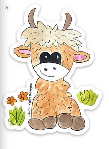 HighlandCow Sticker