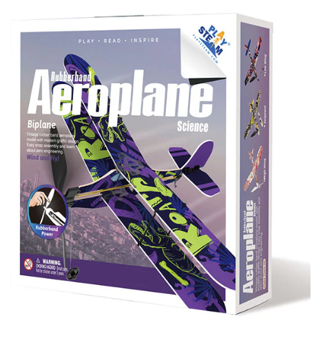 Rubber Band Aeroplane - Biplane