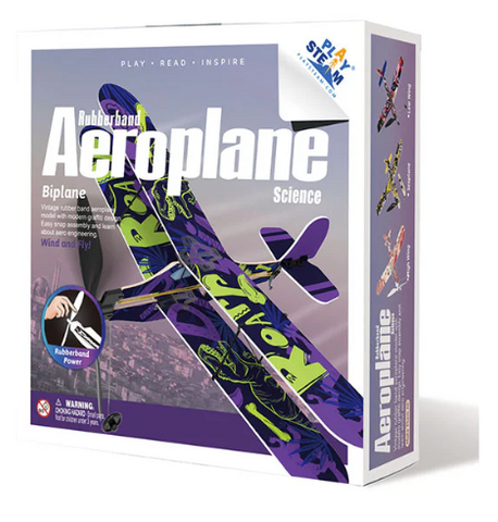 Rubber Band Aeroplane - Biplane