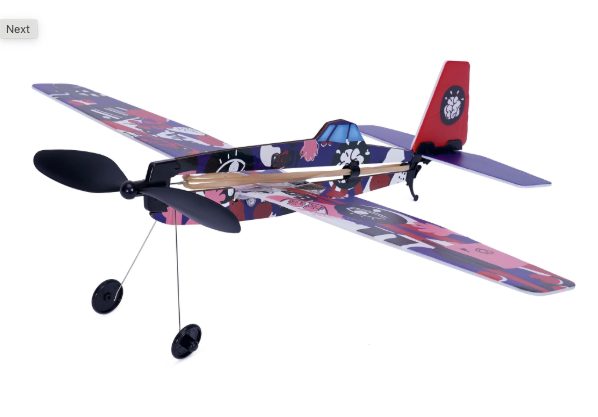 Rubber Band Aeroplane - Low Wing
