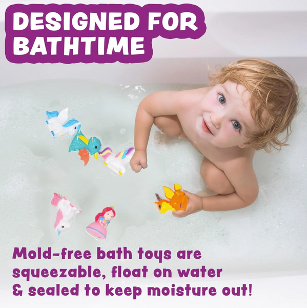 Fantasy Mold Free Bath Toys, 6 Pack