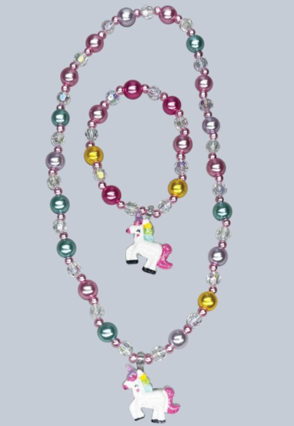 Unicorn Necklace/Bracelet Set