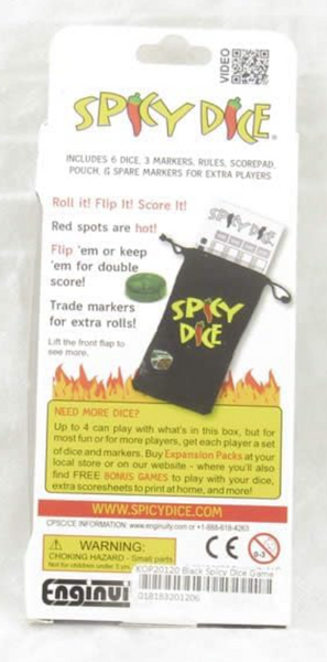 Spicy Dice - Black Pearlized