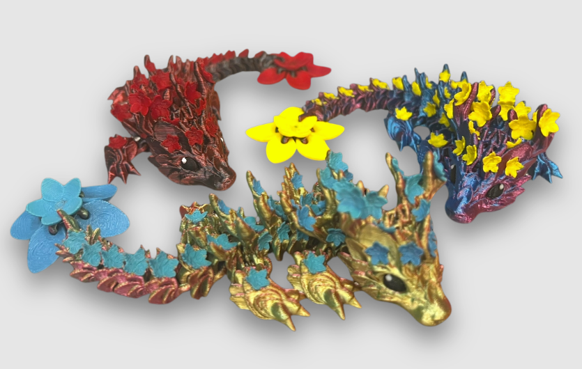 3D Cherry Blossom Dragon Med.