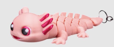 3D Keychain Flexy Axolotl