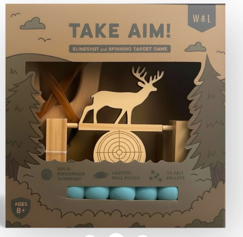 Take Aim - Slingshot + Spinning Target