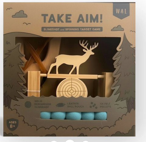 Take Aim - Slingshot + Spinning Target