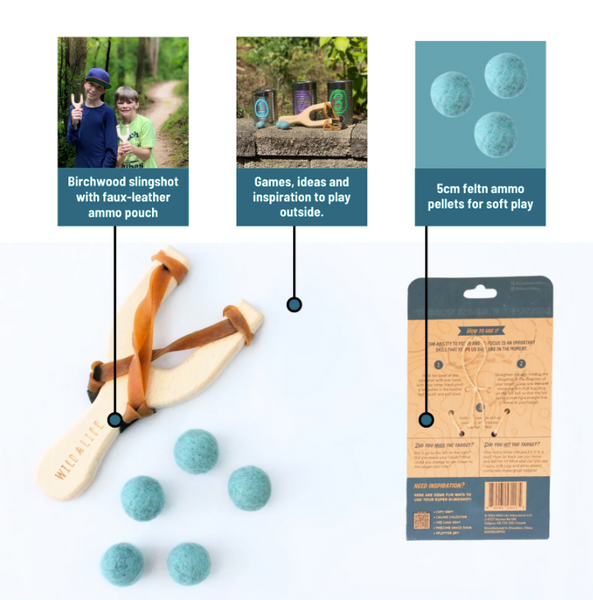 Take Aim-Sling Shot & Felt Pellets