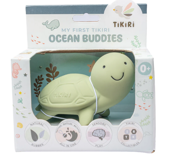 Turtle Teether, Rattle & Bath Toy