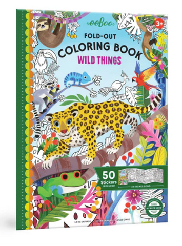 Wild Things Fold-Out Coloring Book