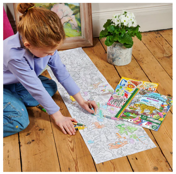 Wild Things Fold-Out Coloring Book