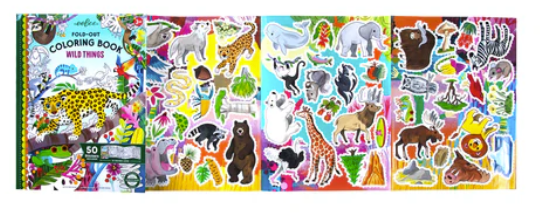 Wild Things Fold-Out Coloring Book