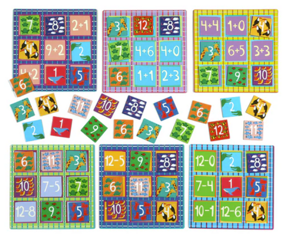 Simple Math Bingo