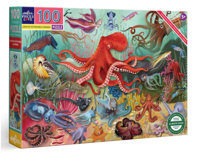 Love of Octopuses & Friends 100 Pc