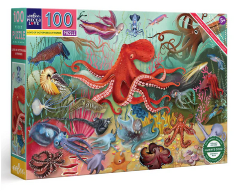 Love of Octopuses & Friends 100 Pc