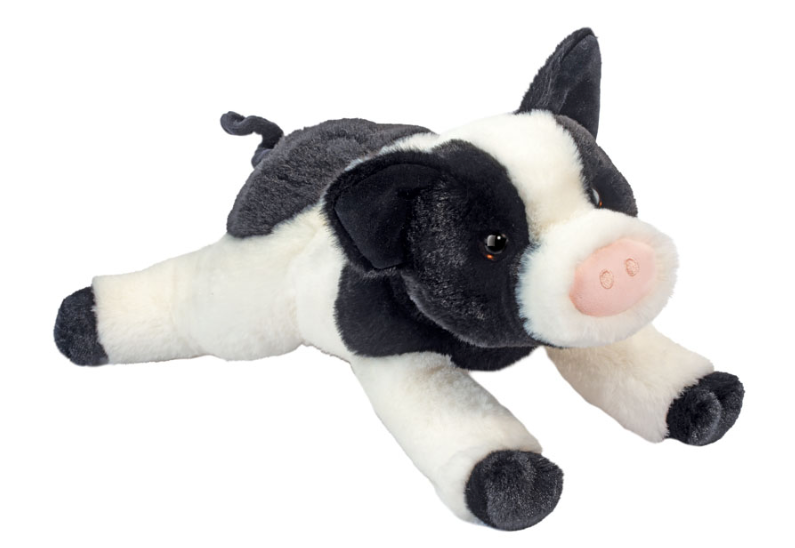 Ollie Black & White Pig Soft