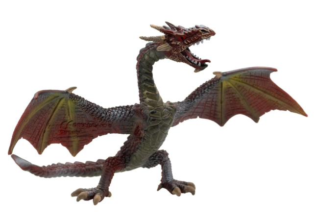 Dragon flying red/brown Figurine