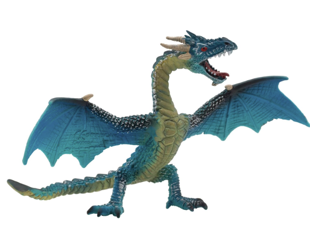 Dragon flying turquoise Figurine