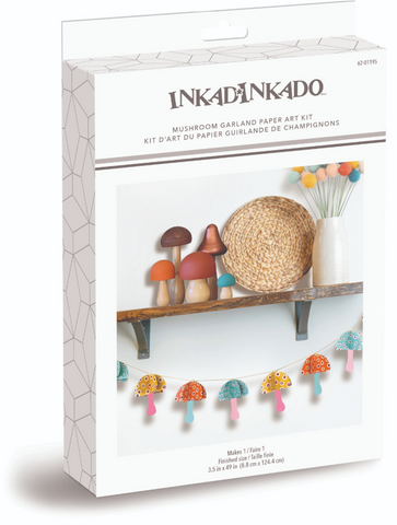 Mushroom Paper Garland Kit