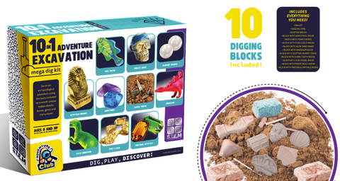 10 in 1 Treasure Excavation Kit