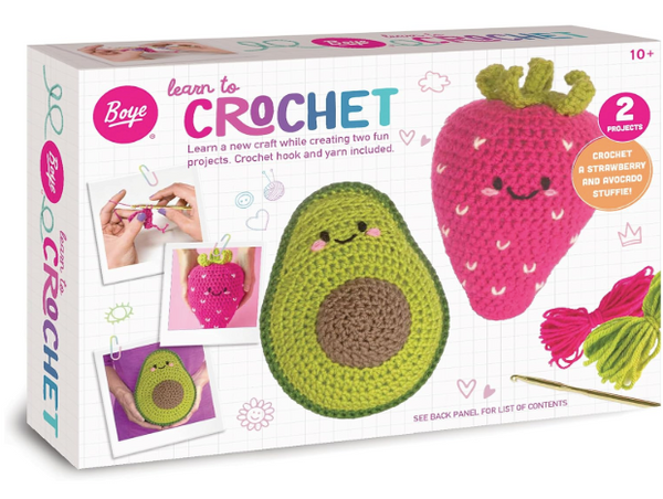 Learn to Crochet: Avocado/Strawberry Stuffies