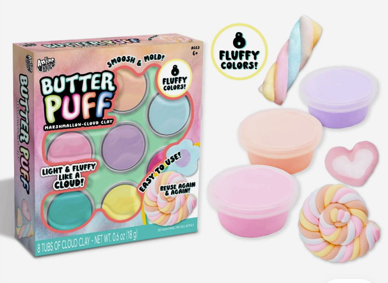 Butter Puff Clay 8pc
