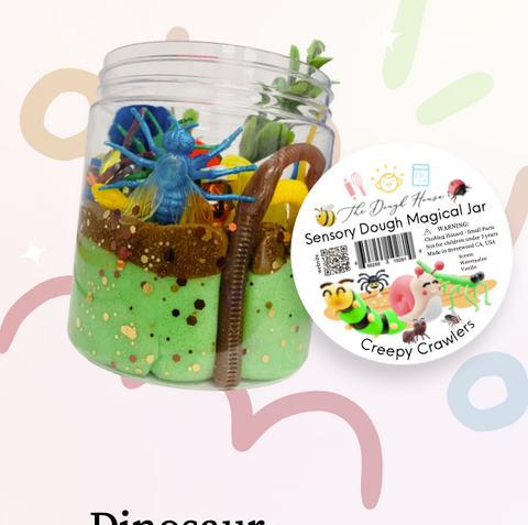 Lg Magical Dough Jar-Creepy Crawlers