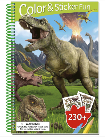 Dinosaur 3D Lenticular Sticker Bk