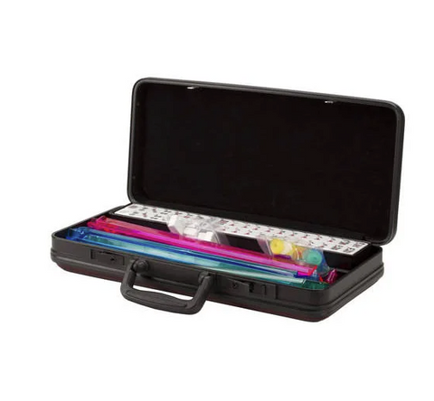 Mah Jong Set- Burgundy Hard Case