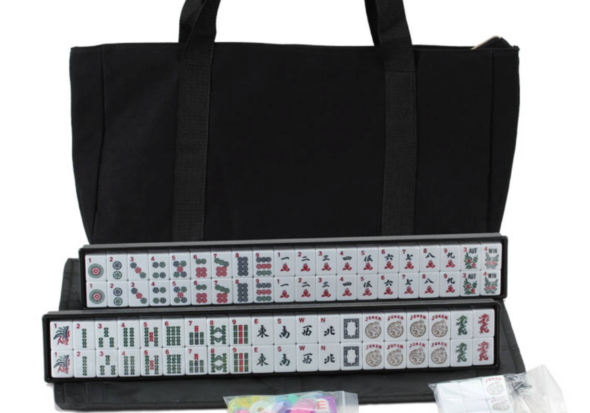 Mah Jong Set In Black Bag