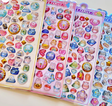 3D Animal Jewel Phone Stickers