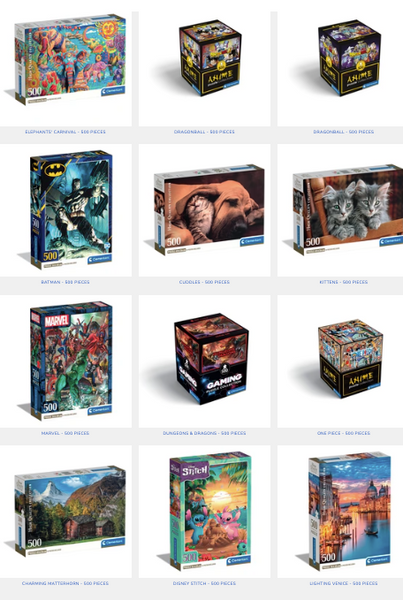 Puzzle Assortment 500 pc