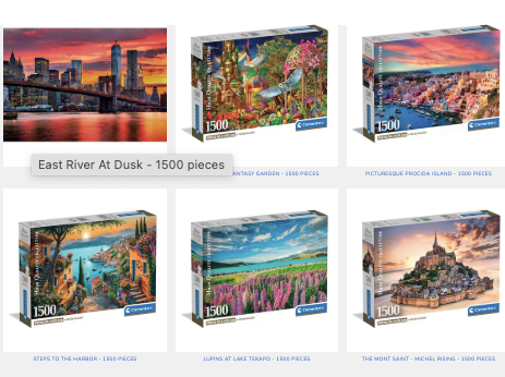 Puzzle Assortment 1500 pc